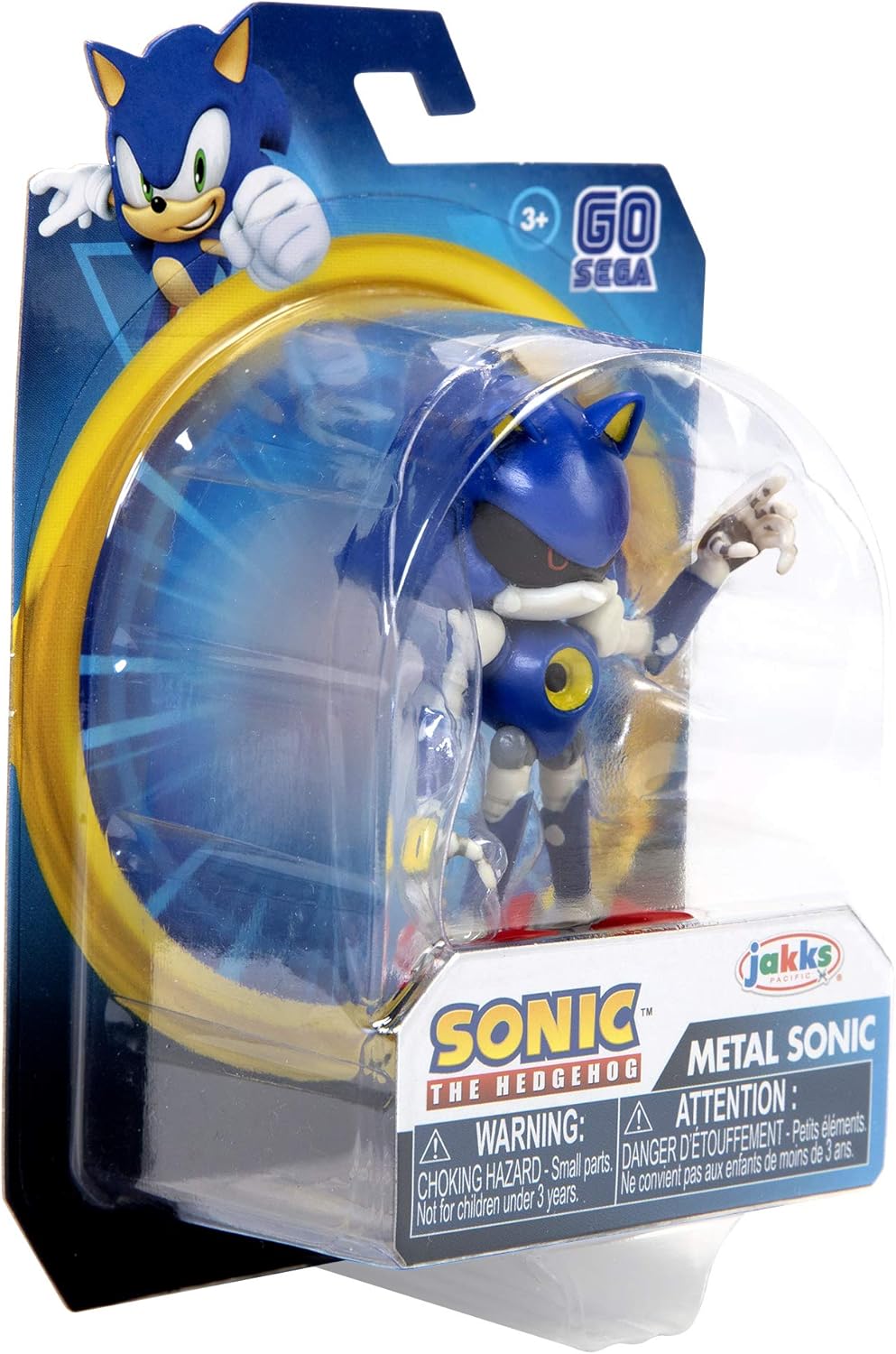Sonic The Hedgehog Action Figure 2.5 Inch Metal Sonic Collectible Toy , Blue, 3 years