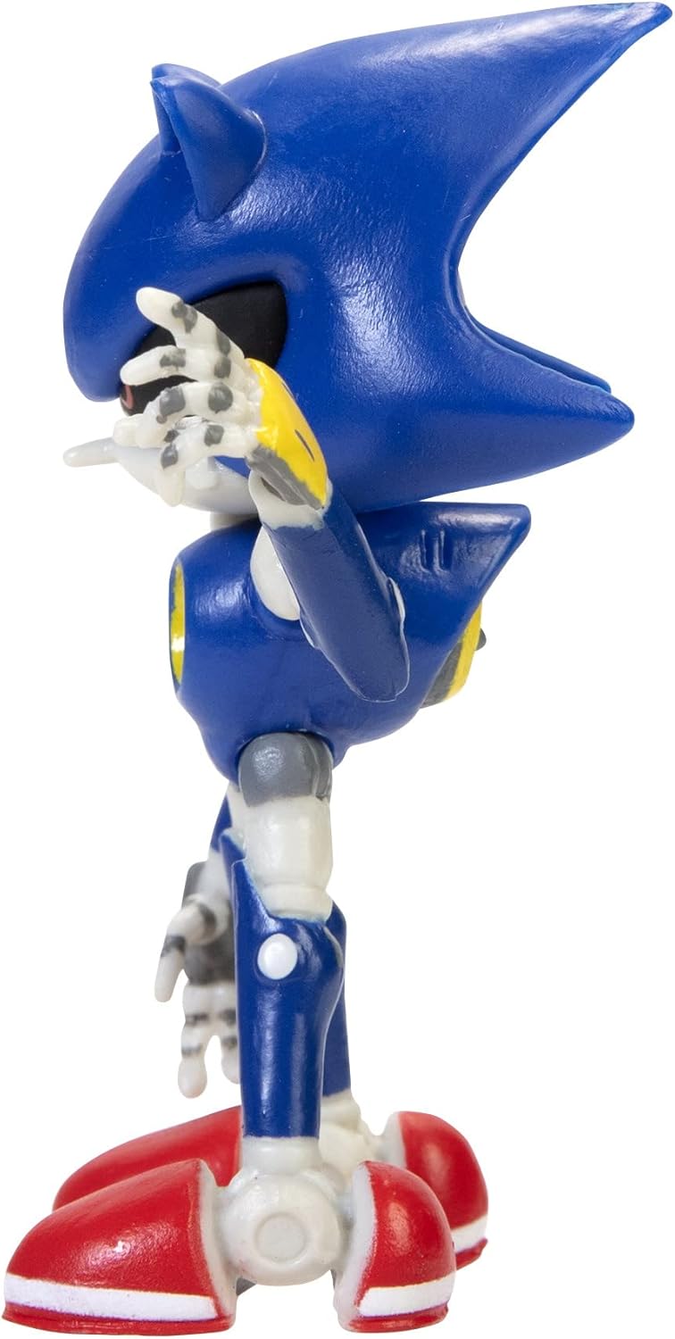 Sonic The Hedgehog Action Figure 2.5 Inch Metal Sonic Collectible Toy , Blue, 3 years